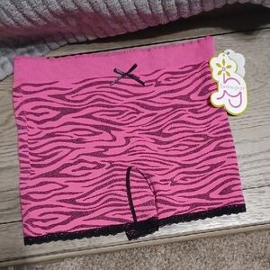 Jasmine & Ginger Pink Zebra Print Panties